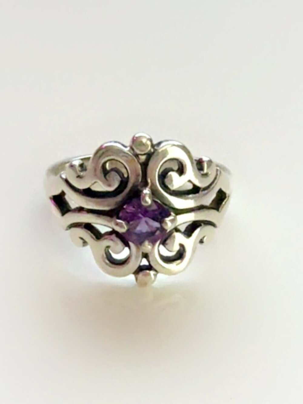 James Avery Spanish Lace Ring with Amethyst